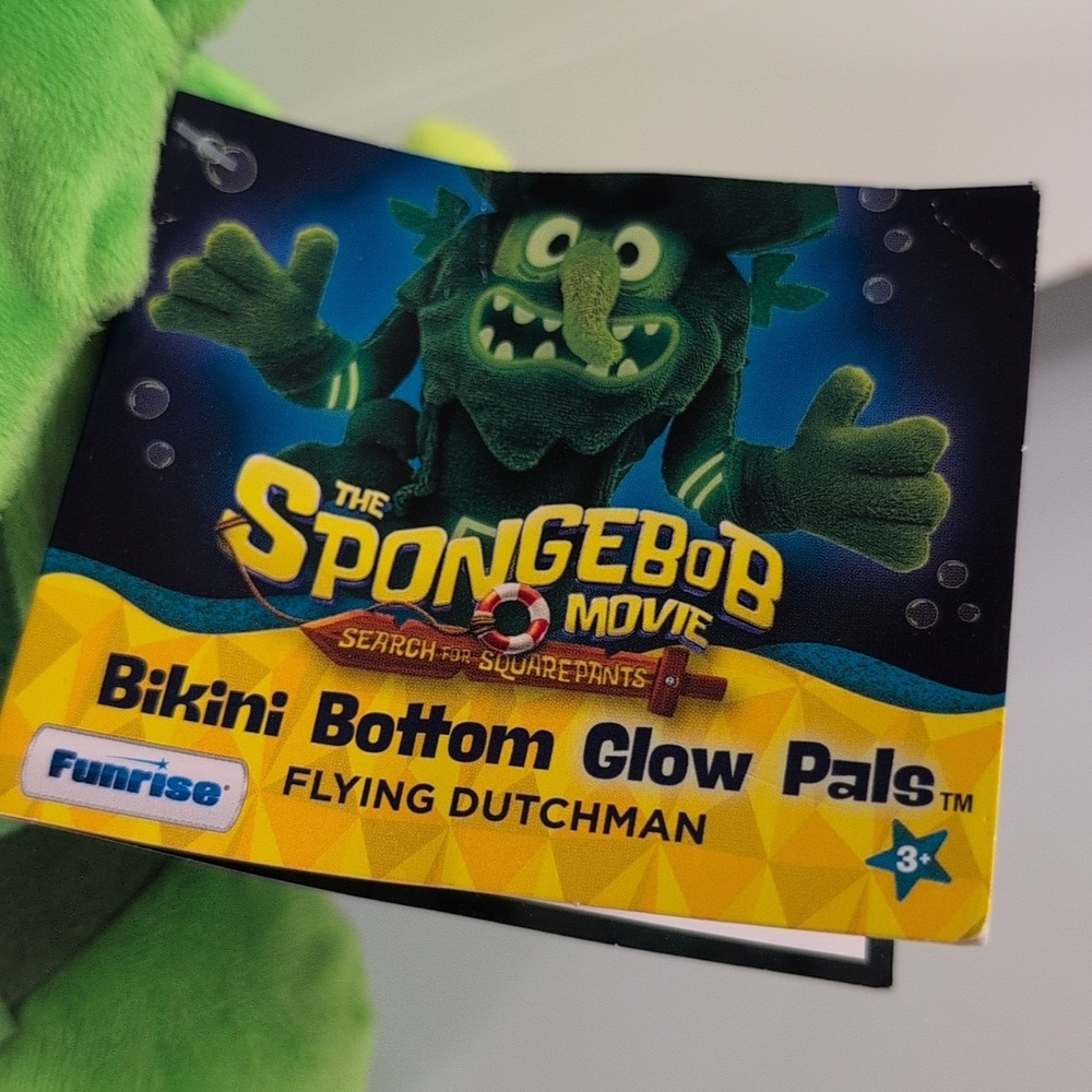 ♥️BNWT♥️ The Flying Dutchman Glow In The Dark Plush, Spongebob The Movie - Picture 2 of 8